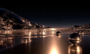 quiet inlet orbs landscape art