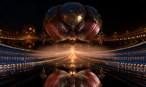 runway shell dome landscape art