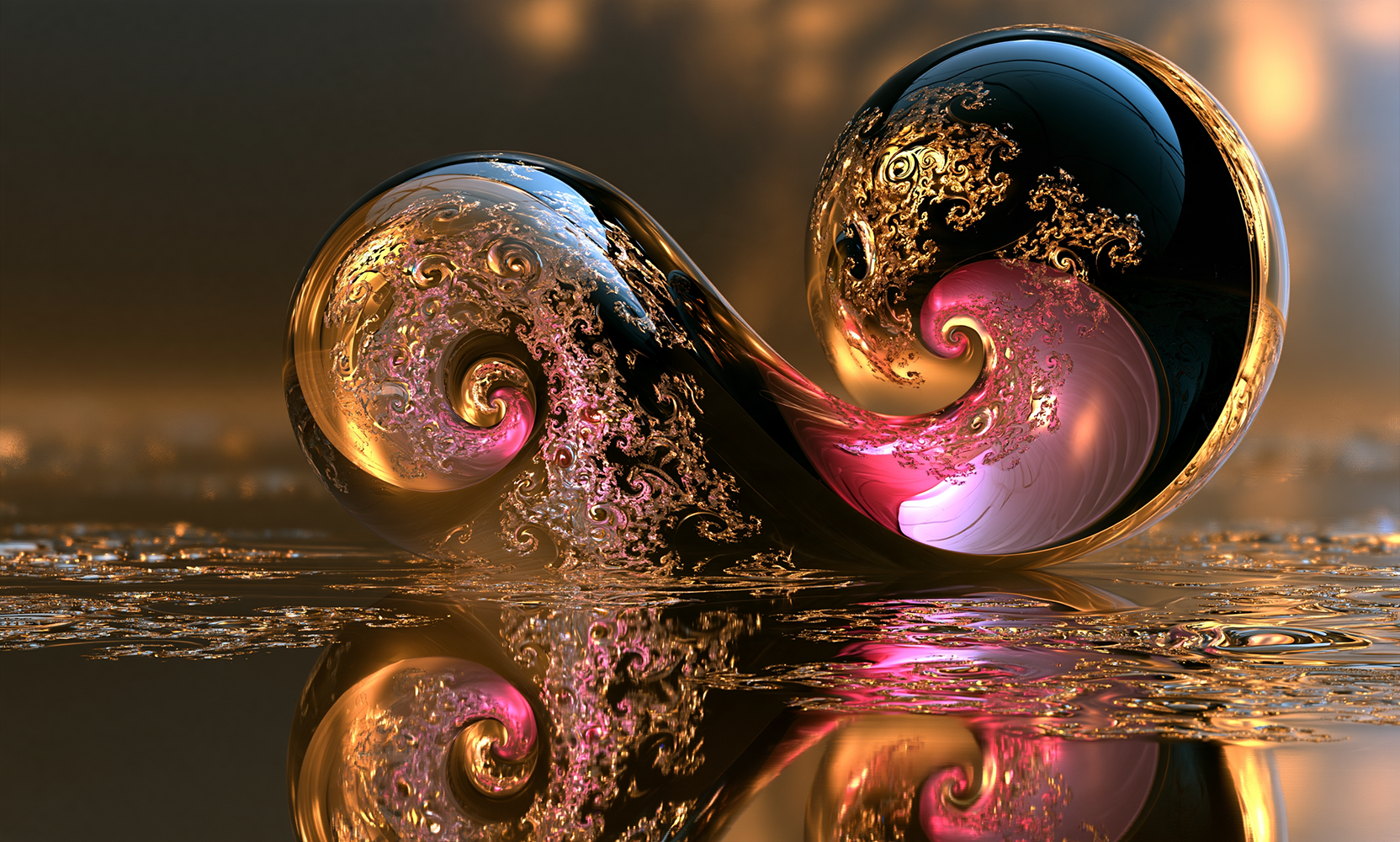 snail shell spirals landscape art