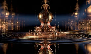pagoda ripple court landscape art