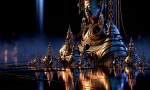 temple of beads landscape art