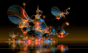 flutter wing cluster landscape art