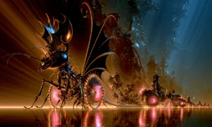 dragon ant bike landscape art