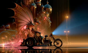searchlight cycle landscape art