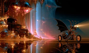spotlight dragster landscape art