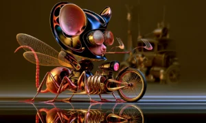 dragonfly cycle landscape art