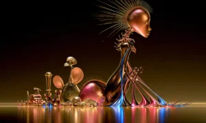 starburst crest muse landscape art