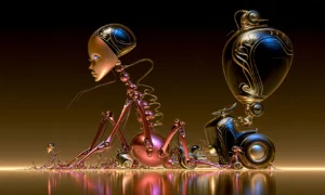 vase and the wanderer landscape art