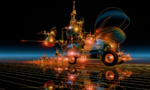 spire hot rod landscape art