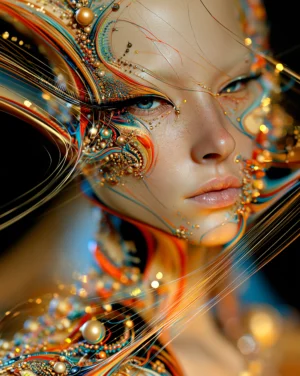 fierce freckle muse portrait art