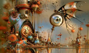 winged eye observatory landscape art