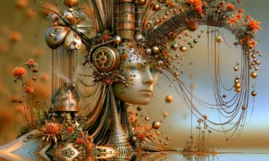 gear hair muse landscape art