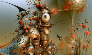 seed pod eye landscape art