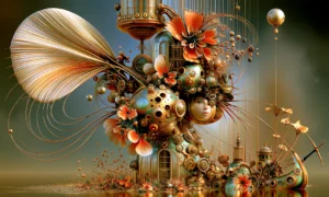 fan wing orchard landscape art