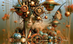 wheel crown muse landscape art