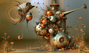 horn garden landscape art