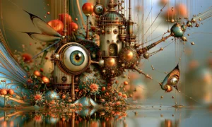 wing eye observatory landscape art