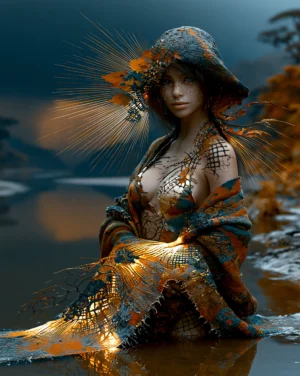 bonnet shore sitter portrait art