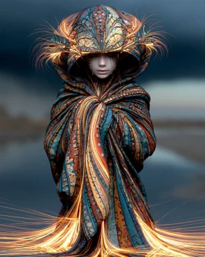 big hood wrap portrait art