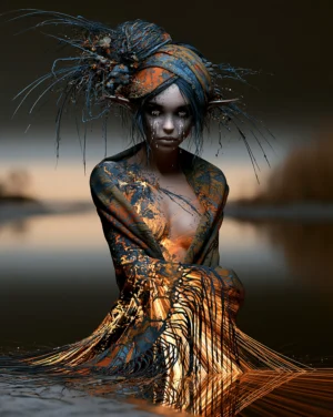 turban wanderer portrait art