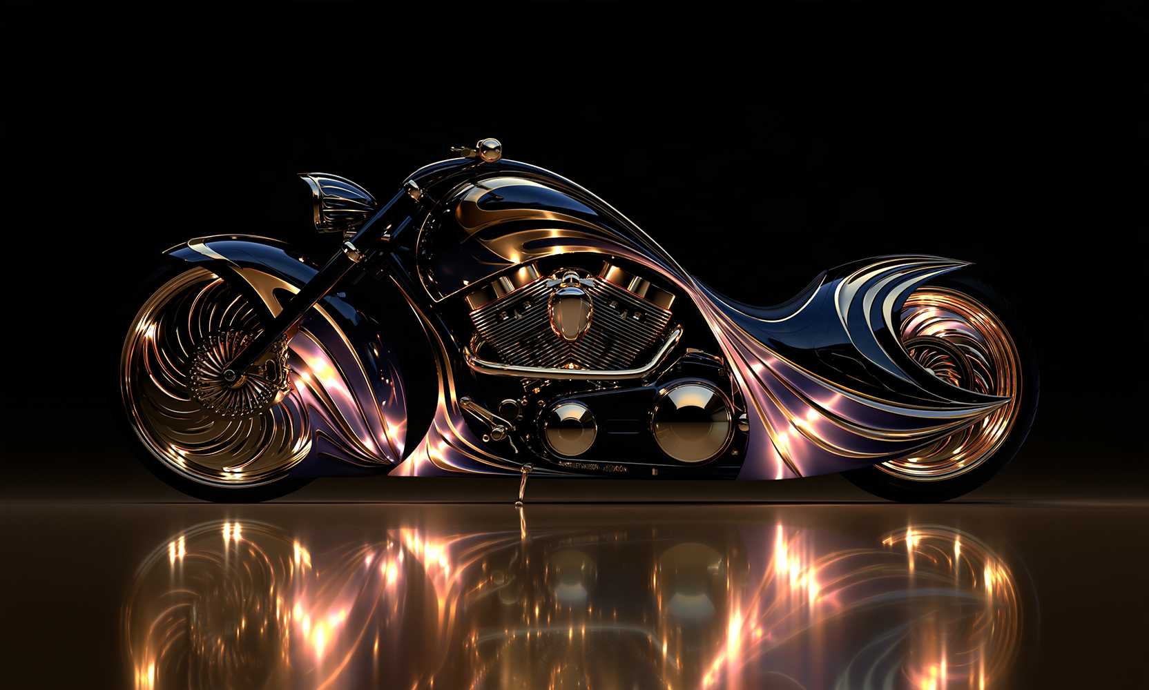 violet flash chopper landscape art