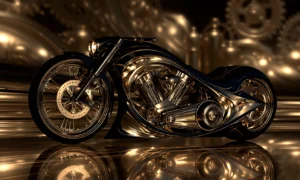 cog wall chopper landscape art