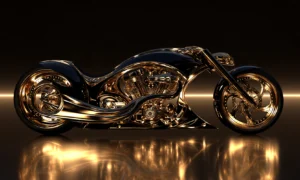 round wheel cruiser landscape art