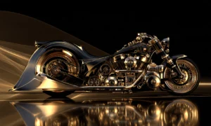 wing fender gold cruiser landscape art