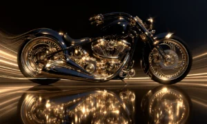 rolling gold chopper landscape art
