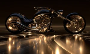 swoop fender chopper landscape art