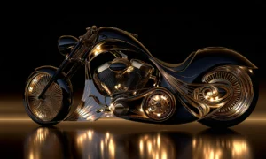 lifted fork show bike landscape art