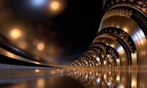 ring tunnel bokeh landscape art