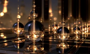 orb finial court landscape art