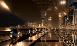 checkerboard pearl road landscape art