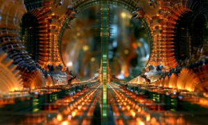 burning ring passage landscape art