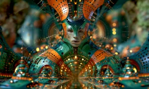 orange dome maiden landscape art
