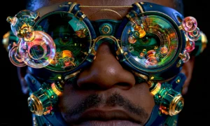 bubble goggle wanderer landscape art