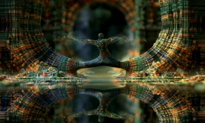 standing arms gate landscape art