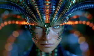 ribbed crown gaze landscape art