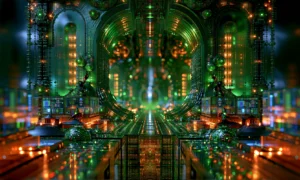 green control cathedral landscape art