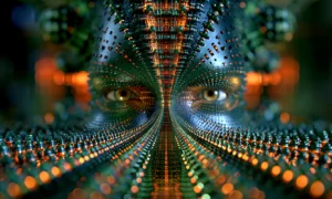 close funnel eyes landscape art