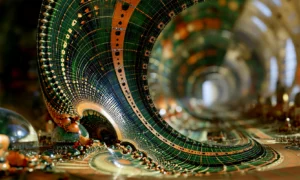 spiral shell hall landscape art