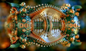 copper eye lens landscape art