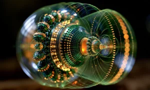 glass orb capsule landscape art