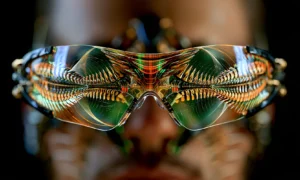 glass visor wanderer landscape art