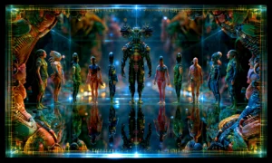 glass hall procession landscape art