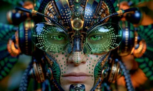 goggle lens pilot landscape art