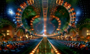 ring hall runway landscape art