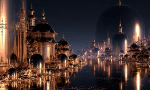dome hall citadel landscape art