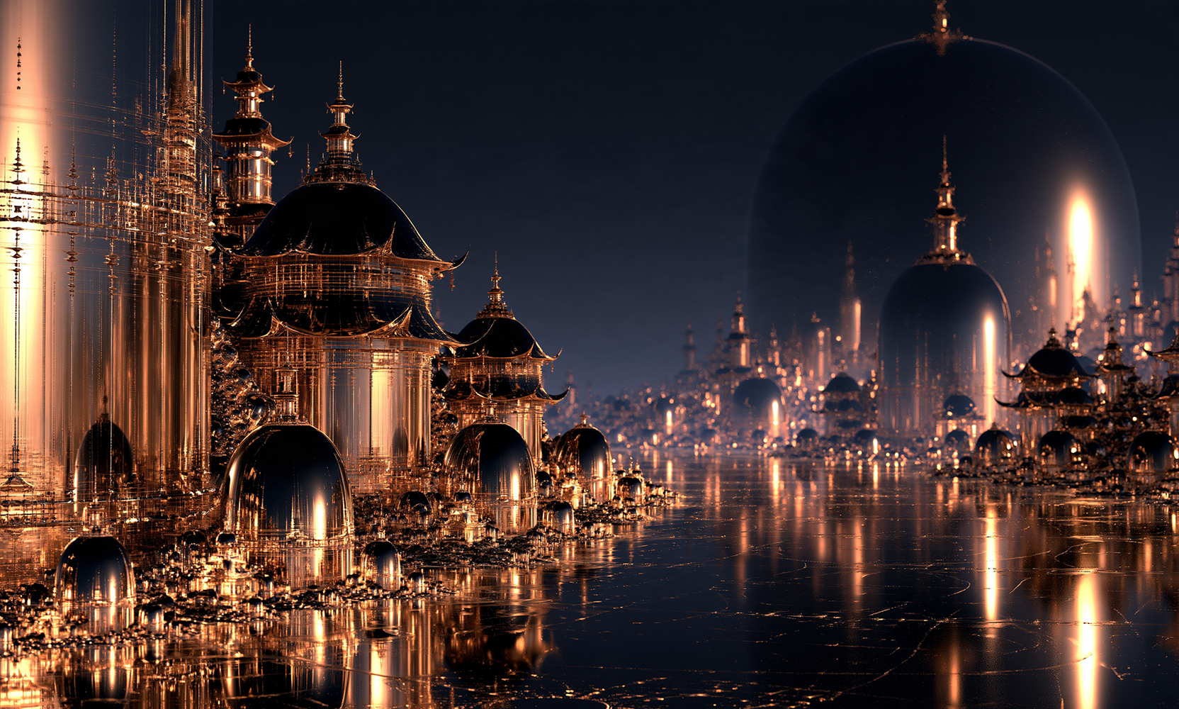 dome hall citadel landscape art